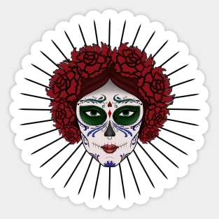 Sugar skull girl Sticker